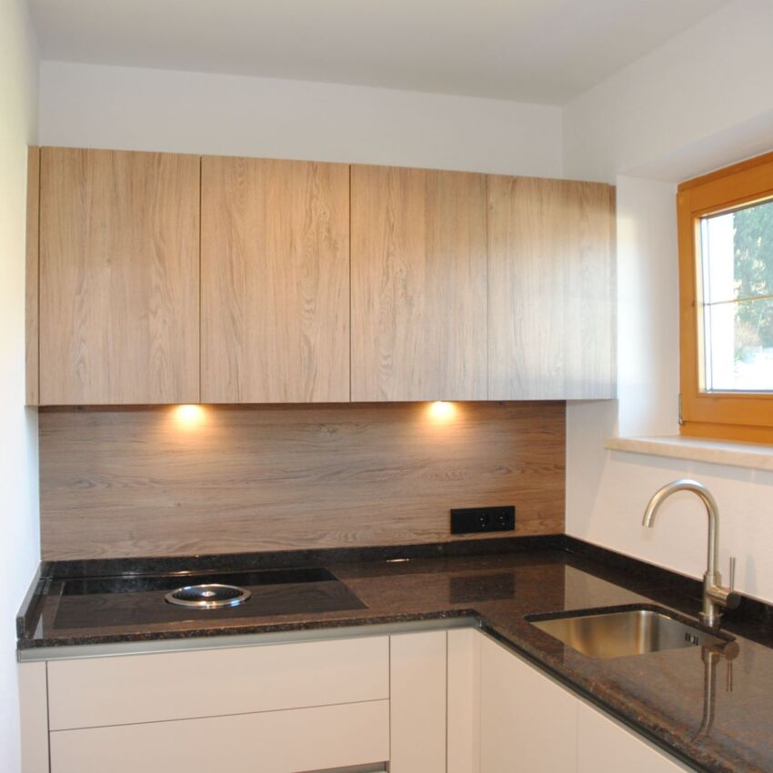 Küche im Apartment Horberg im Schrofenblick Alpen Resort