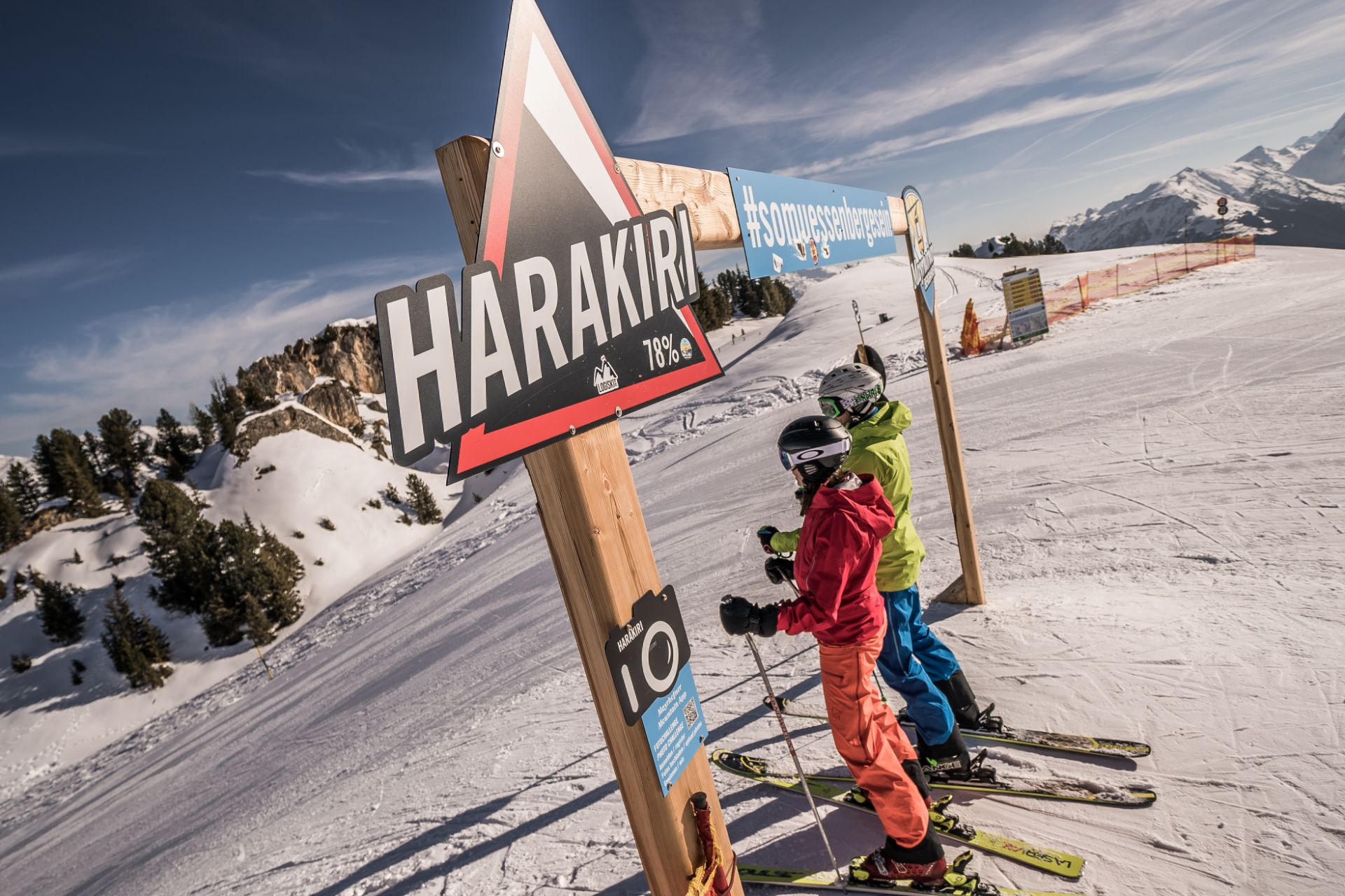 Winter Skifahren am Penken